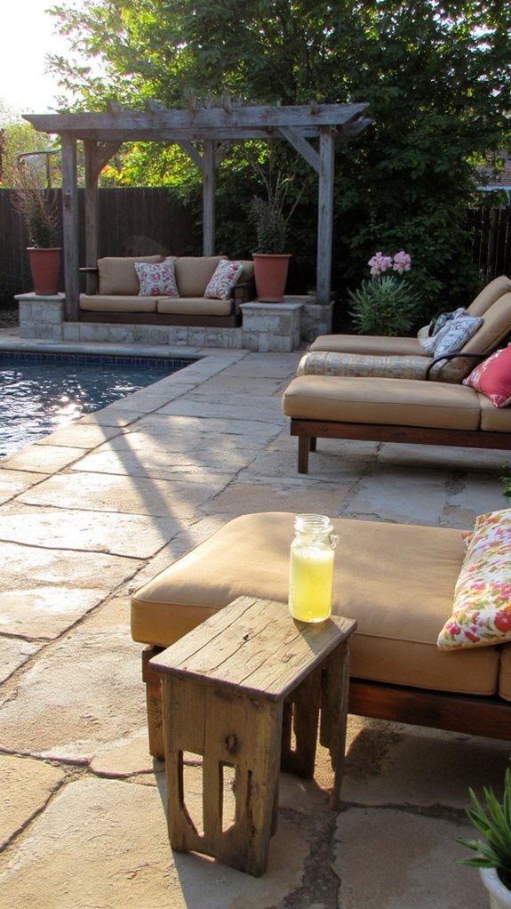18 Custom Backyard Pool Ideas Tailored To Your Space luxurious poolside lounge design