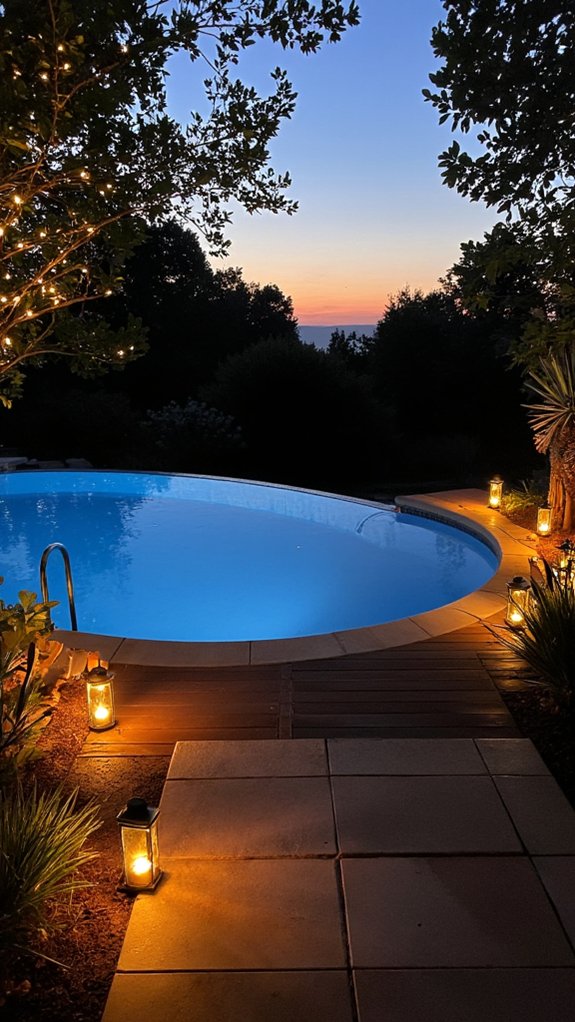 25 Breathtaking Infinity Pool Backyard Ideas For A Wow Factor magical lighting for pools