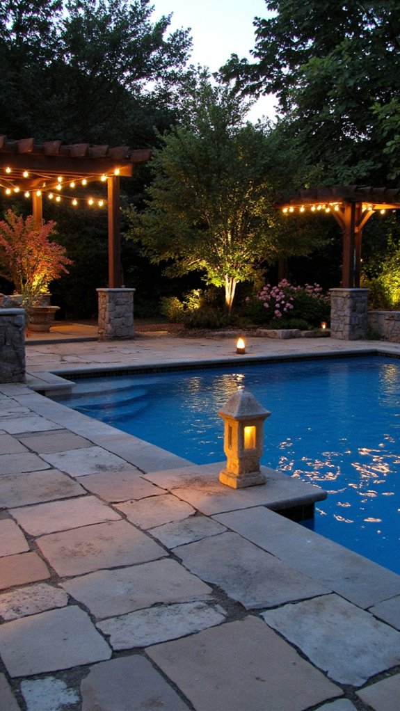 23 Luxurious Backyard Pool Oasis Ideas Worth Saving magical nighttime lighting oasis