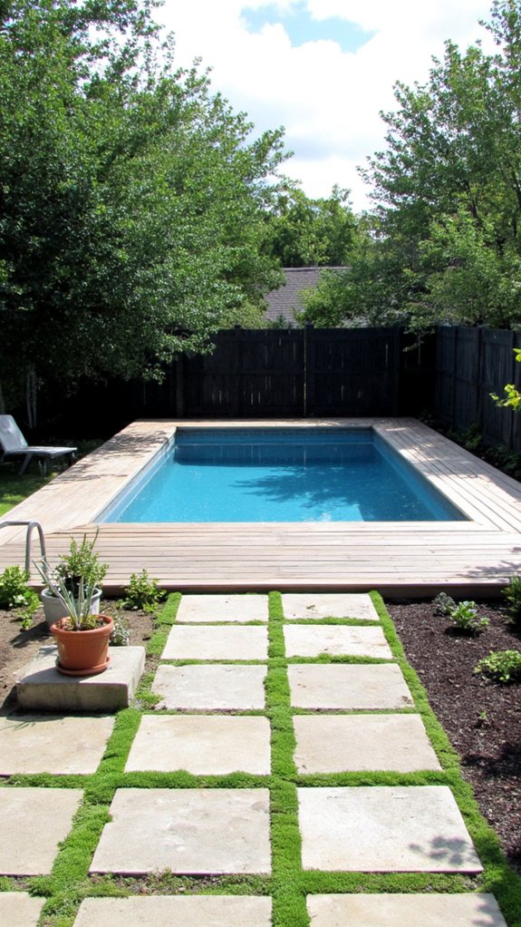 22 Calming Minimalist Backyard Pool Ideas For A Peaceful Vibe minimalist pool budget planning
