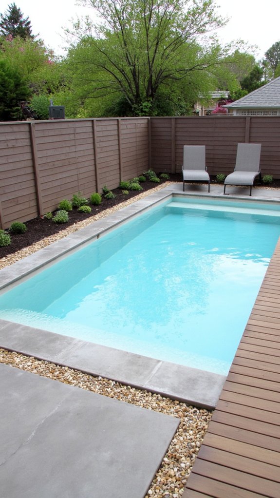 19 Trendy Small Modern Pool Ideas That Feel High End minimalist pool design tranquility