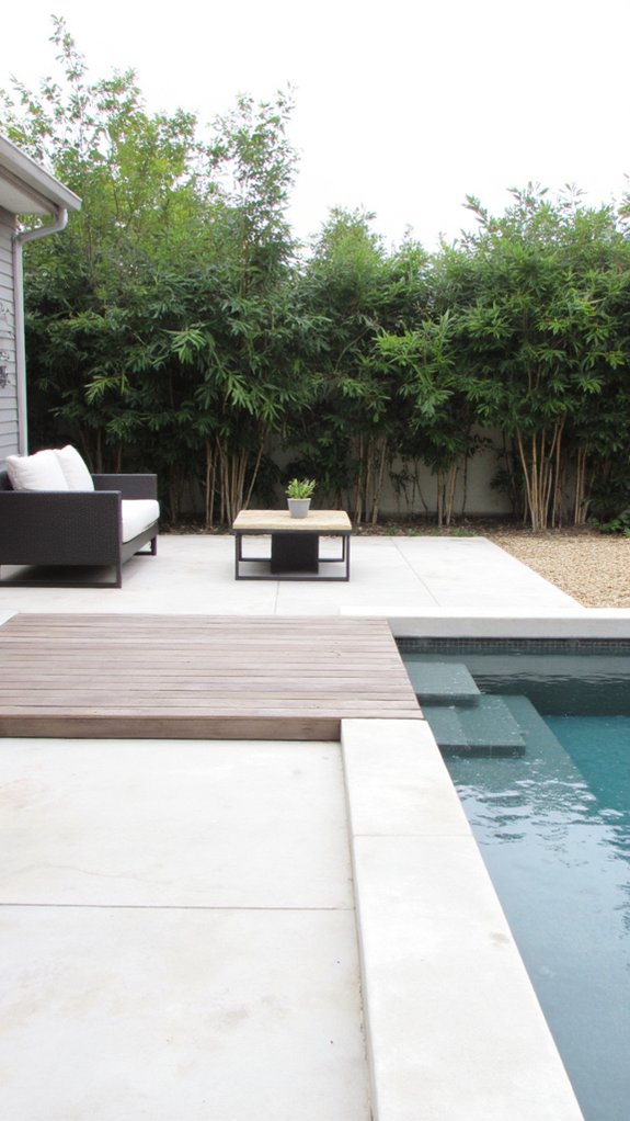 20 Minimalist Plunge Pool Backyard Ideas With Clean Lines minimalist poolside furniture ideas