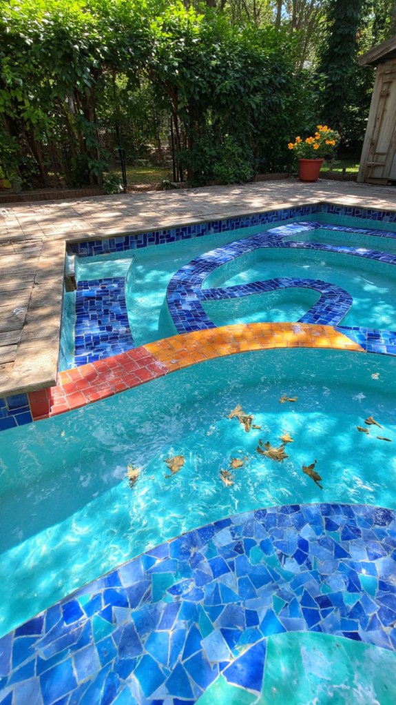 24 Geometric Pool Tile Ideas For A Bold Modern Upgrade modern appeal and versatility