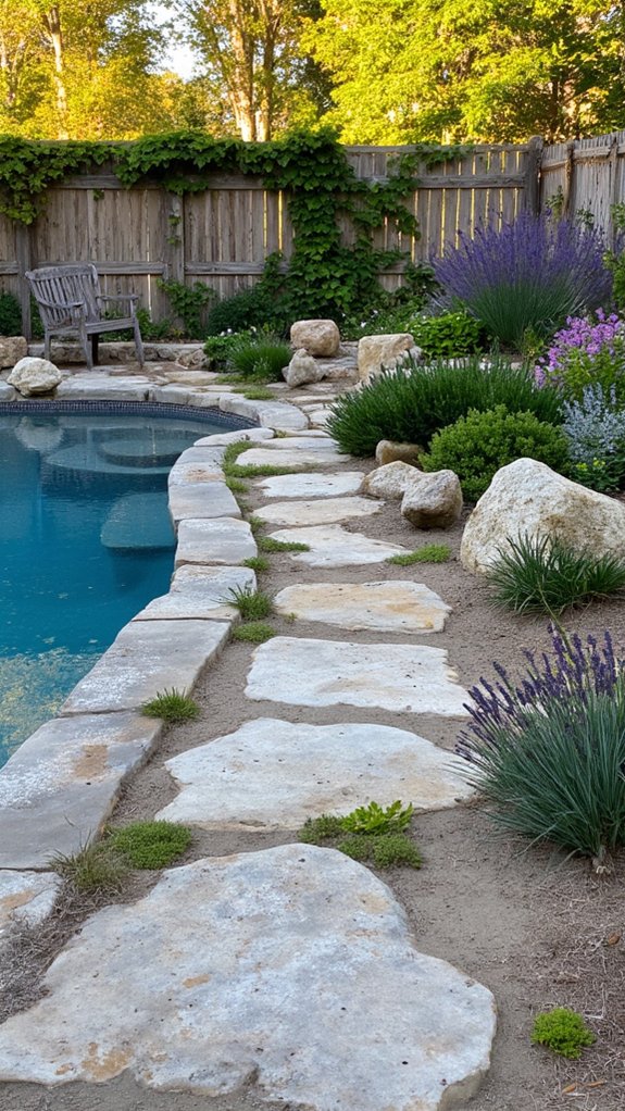 21 Unique Pool Landscaping Backyard Ideas With Natural Flow native plants low maintenance beauty