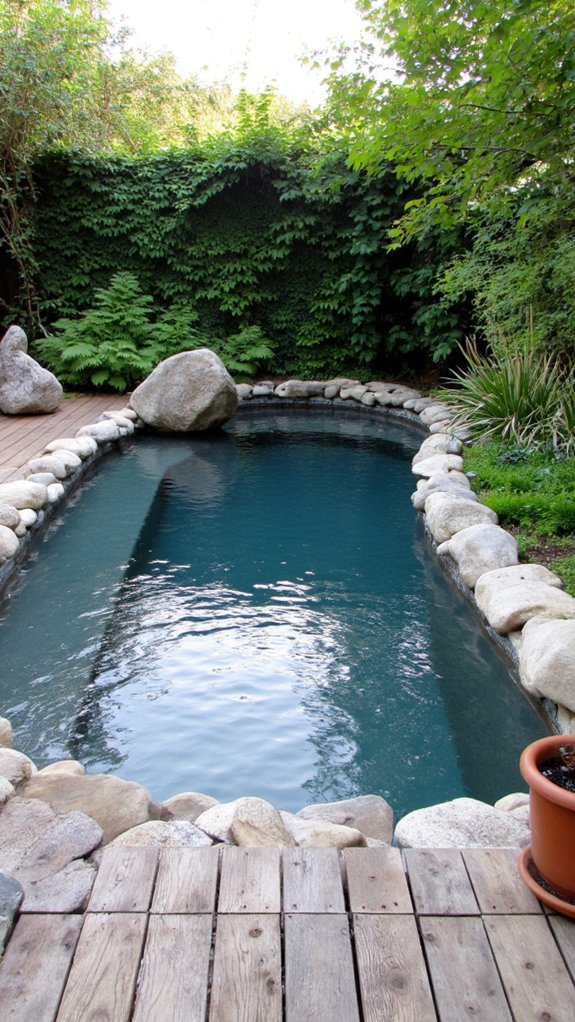 19 Trendy Small Modern Pool Ideas That Feel High End natural elements enhance pools