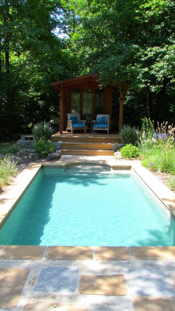 20 Creative Pool and Landscape Design Ideas For Visual Balance natural harmony pool colors