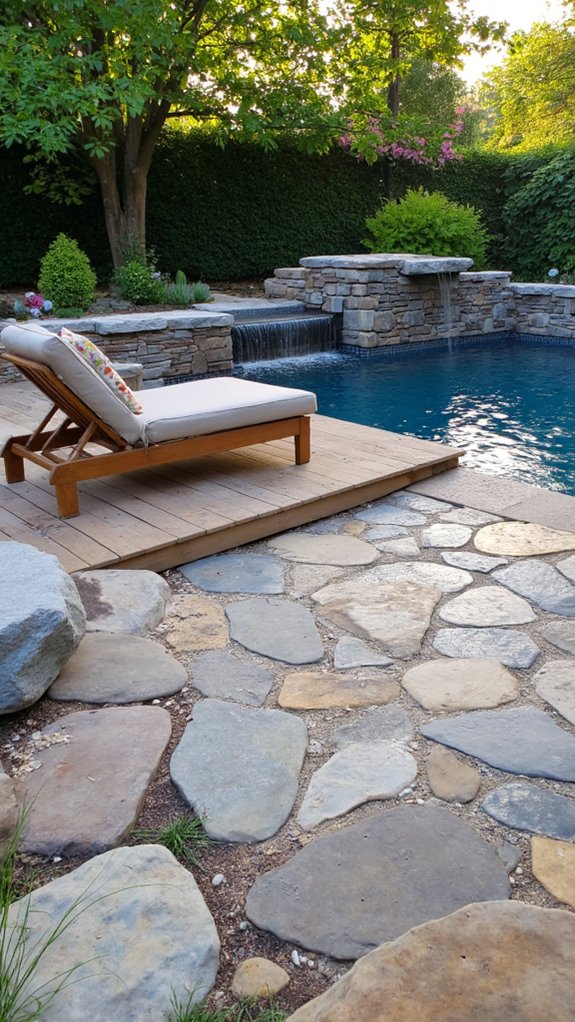 25 Inviting Backyard Pool Area Inspiration For Total Comfort natural stone pool design