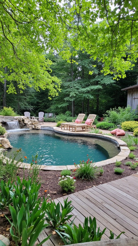 23 Family Friendly Backyard Pool Ideas Everyone Enjoys nature inspired pool oasis