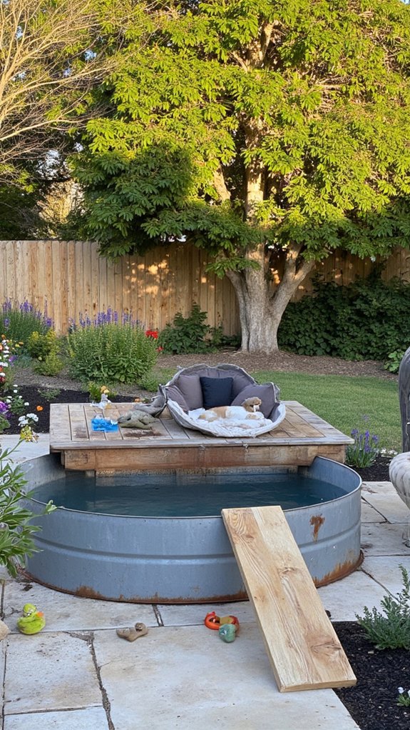 21 Budget Friendly Stock Tank Pool Ideas That Surprise pet friendly stock tank adjustments