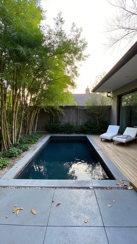 22 Calming Minimalist Backyard Pool Ideas For A Peaceful Vibe pool location considerations essential