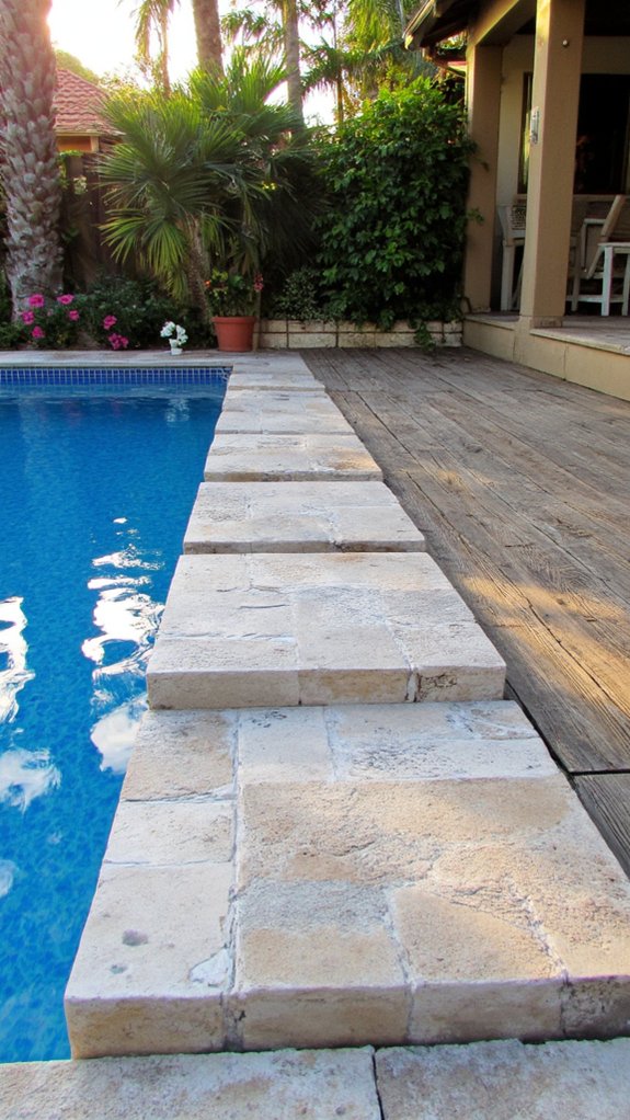 23 Thoughtful Pool Step Tile Ideas That Balance Safety And Style pool safety and aesthetics