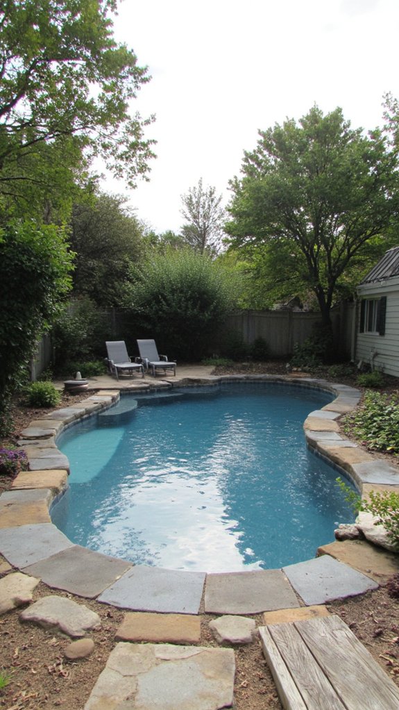 20 Chic Small Backyard Pool Designs That Maximize Style pool shape and design