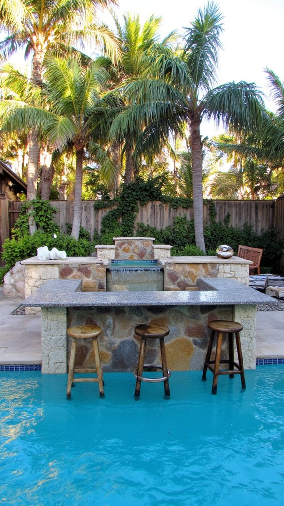 23 Luxurious Backyard Pool Oasis Ideas Worth Saving poolside socializing with drinks
