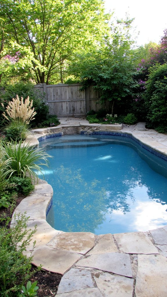 24 Smart Inground Backyard Pool Ideas For A Clean Finished Look privacy through fencing landscaping