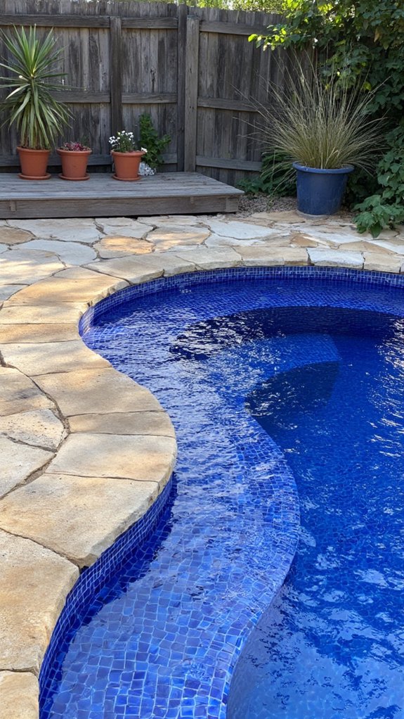 25 Dramatic Dark Blue Pool Tile Ideas With Visual Depth proper installation of tiles