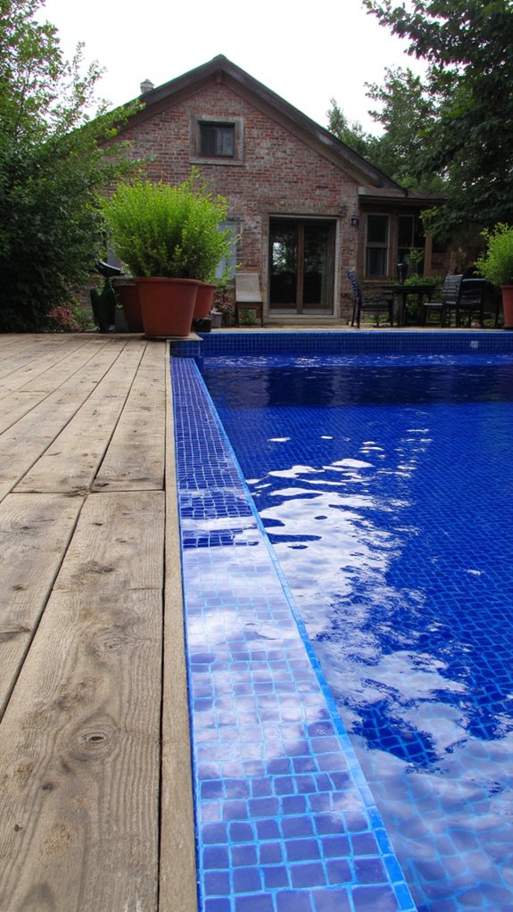 25 Dramatic Dark Blue Pool Tile Ideas With Visual Depth quality dark blue tiles