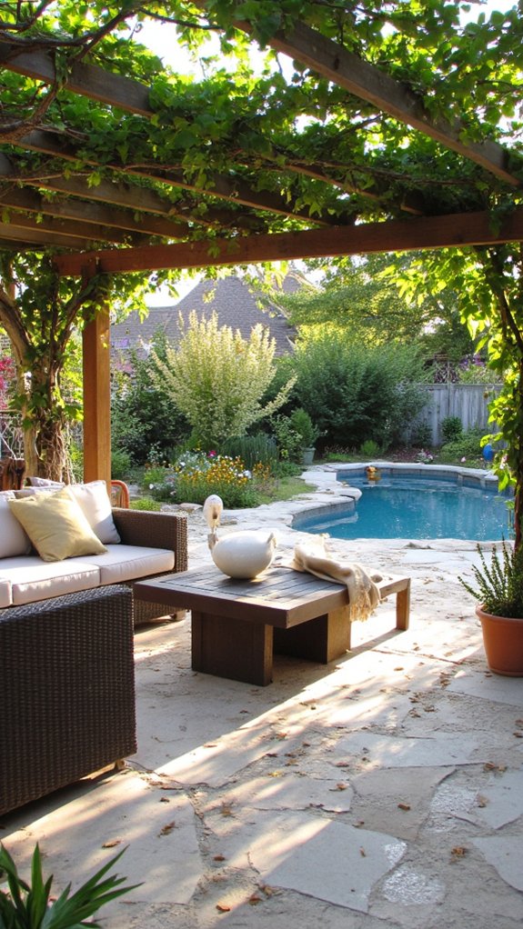 18 Elegant Backyard Pool and Patio Ideas For Easy Entertaining quality outdoor sound system
