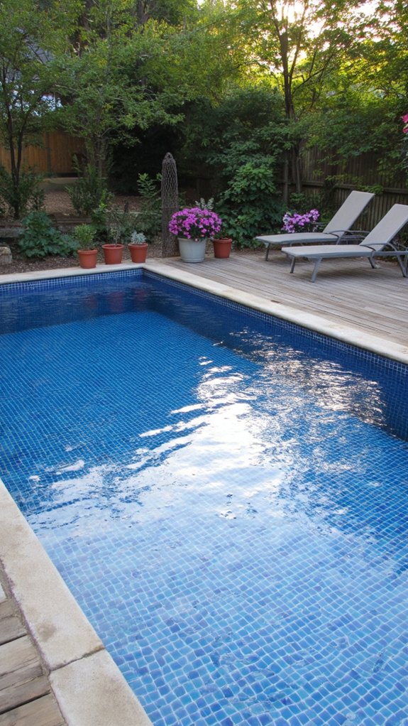 21 Decorative Pool Tile Ideas That Add Subtle Personality reflective mirror finish tiles
