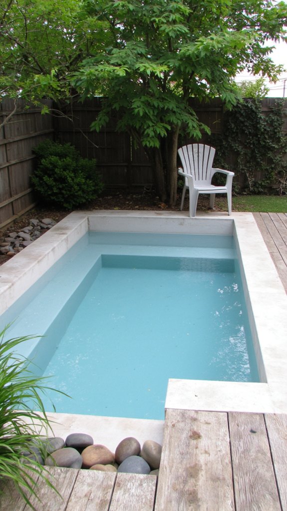 20 Minimalist Plunge Pool Backyard Ideas With Clean Lines regular maintenance for cleanliness