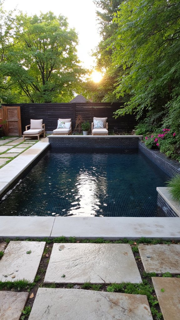 18 Striking Black Pool Tile Ideas For A Modern Statement regular maintenance for elegance