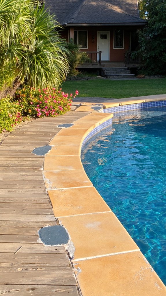 20 Eye-Catching Pool Edge Tile Ideas With A Defined Finish regular pool tile maintenance
