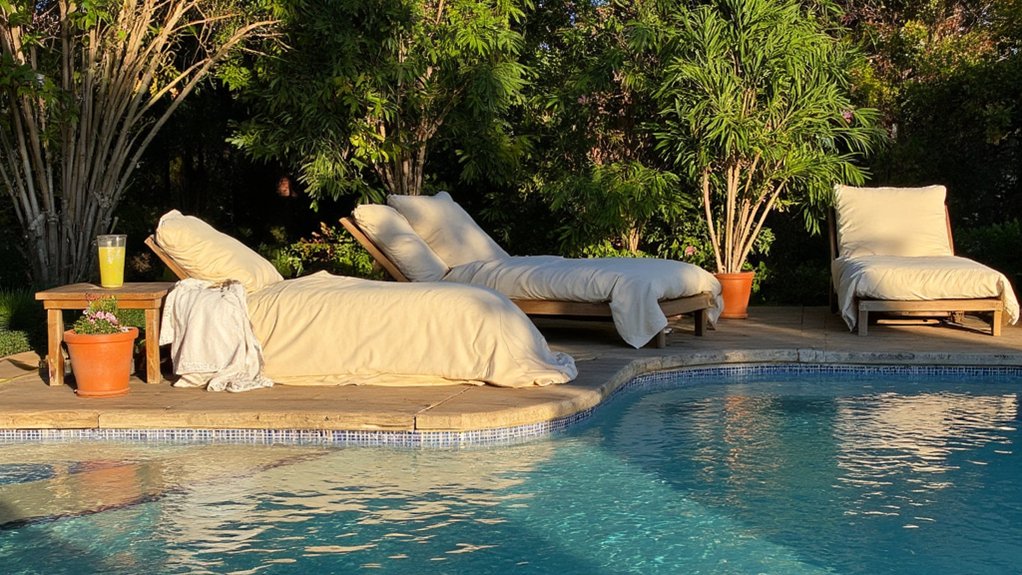 25 Serene Poolside Lounge Area Ideas For Laid Back Days relaxing poolside lounge ideas
