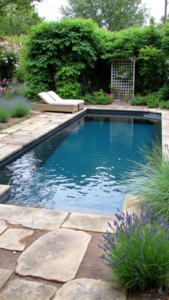24 Relaxing Outdoor Pool Area Ideas For Unwinding After Long Days relaxing scents from herbs