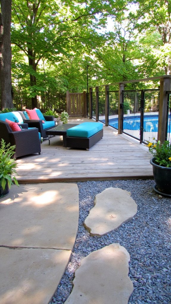 19 Seamless Backyard Patio With Pool Ideas For Flow safe comfortable family patios