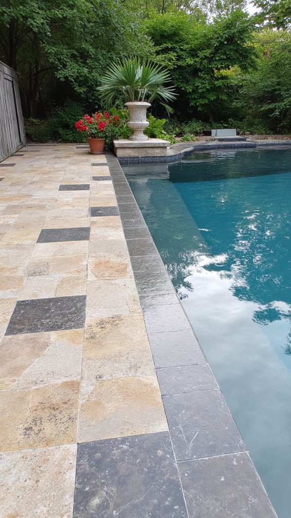23 Thoughtful Pool Step Tile Ideas That Balance Safety And Style safe durable pool tiles