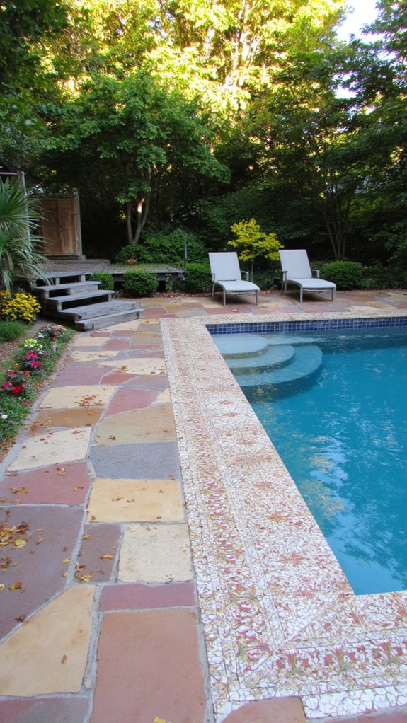 21 Stunning Pool Tile Ideas That Instantly Elevate Your Backyard safe stylish pool tiles