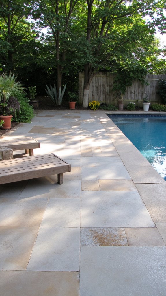 23 Modern Pool Tile Ideas For A Sleek Contemporary Feel safety with anti slip tiles