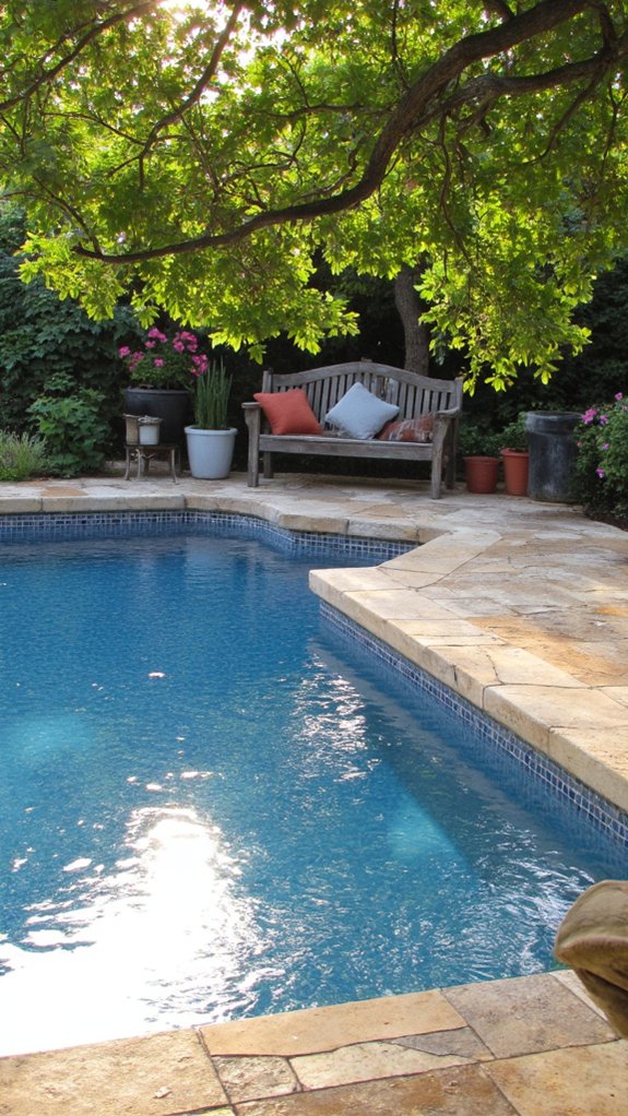 21 Polished Inground Pool Tile Ideas With A Finished Feel seamless indoor outdoor connection