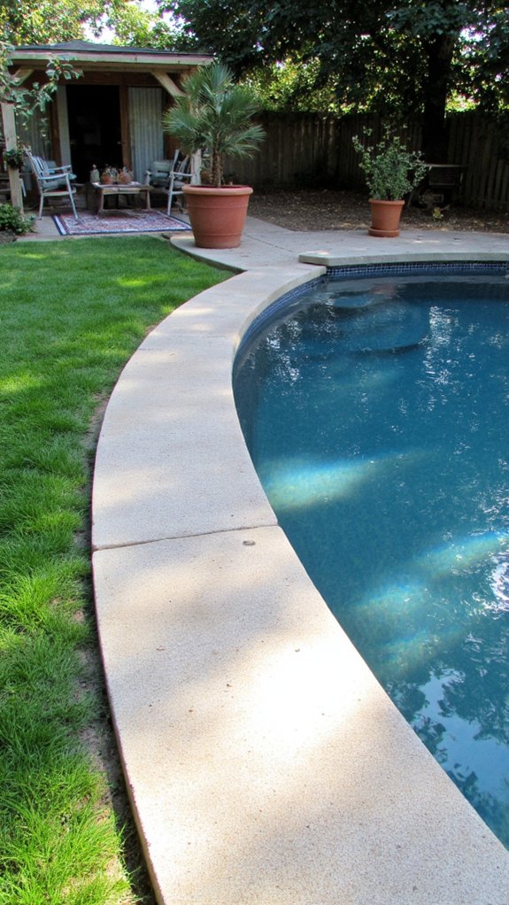 19 Functional Pool Coping Ideas With Designer Appeal seamless modern poured concrete