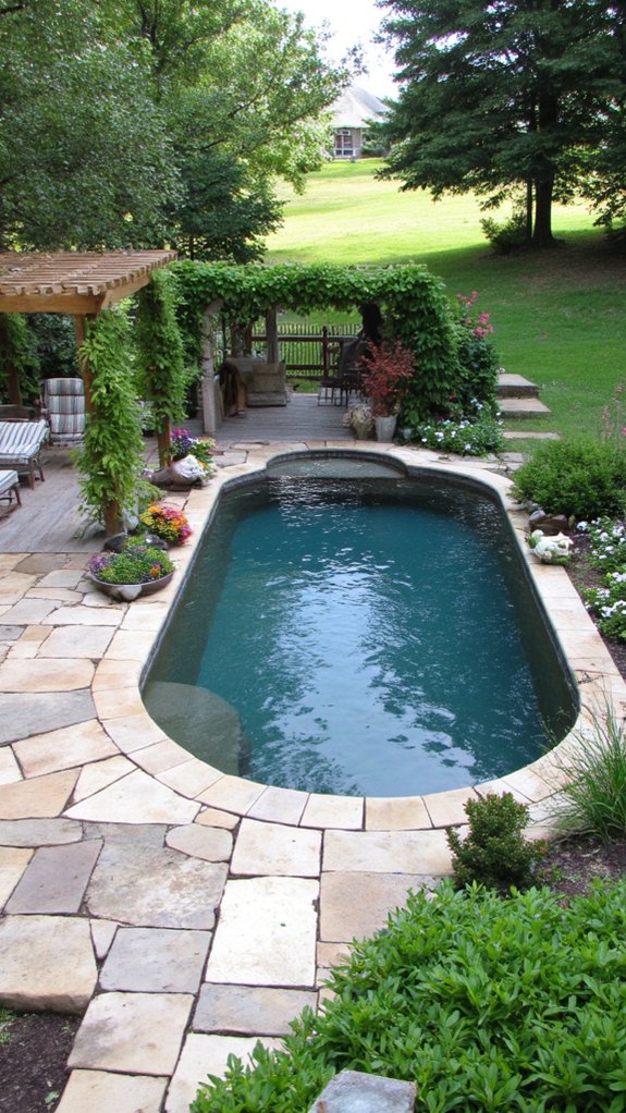 18 Custom Backyard Pool Ideas Tailored To Your Space seamless pool landscaping integration
