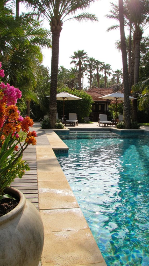 24 Luxurious Pool Tile Ideas Inspired By Private Resorts seasonal pool tile designs