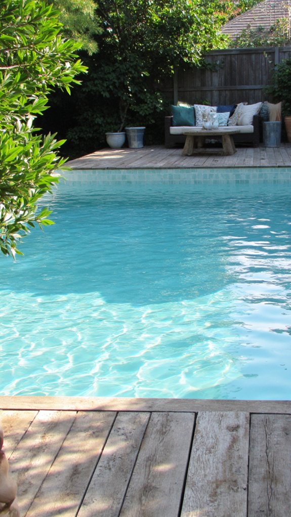 20 Cool Blue Pool Tile Ideas For Crystal Clear Water serene aqua pool retreat