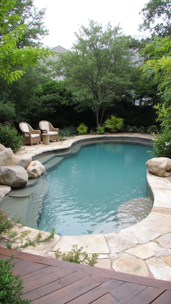 23 Gorgeous Backyard Swimming Pool Ideas For Everyday Relaxation serene lagoon style pool oasis