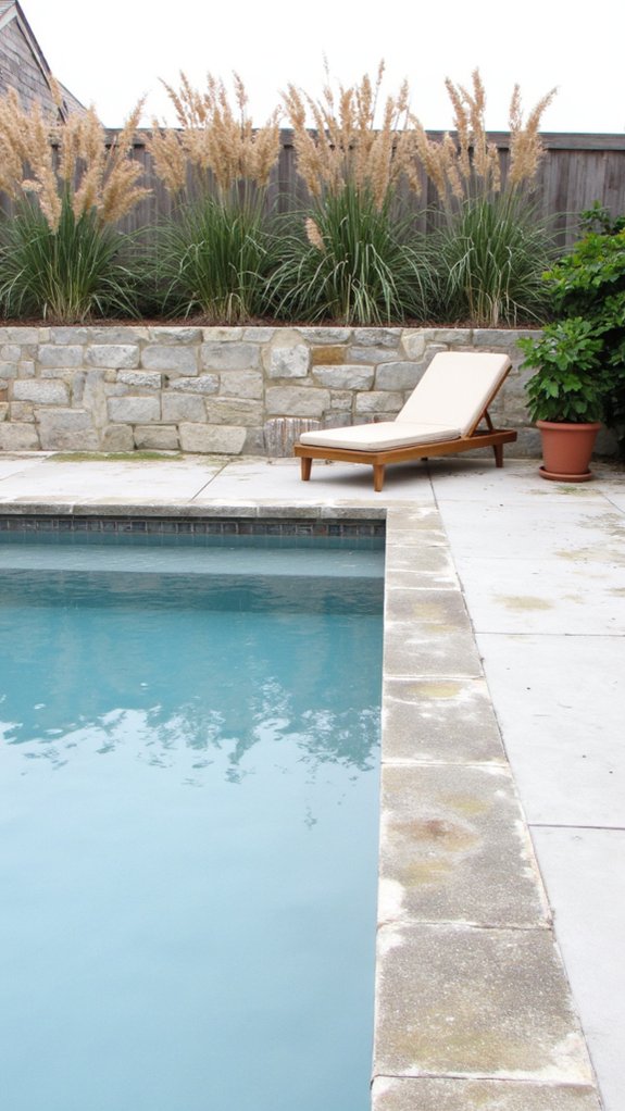 22 Calming Minimalist Backyard Pool Ideas For A Peaceful Vibe serene neutral color palette