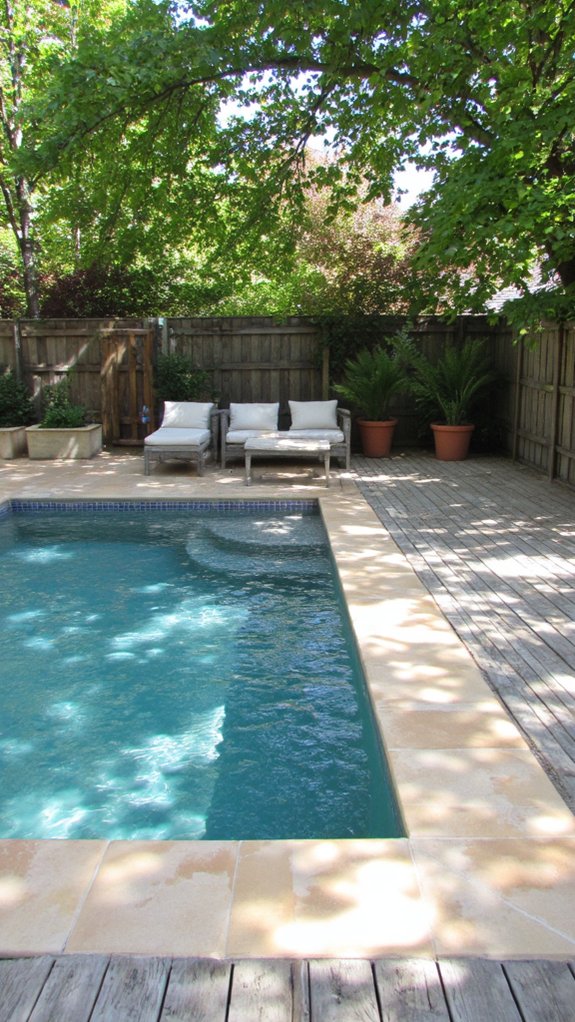21 Classic Pool Tile Ideas Suited To Any Home Style serene neutral poolside retreat
