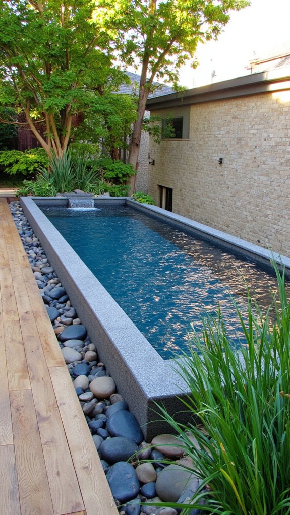 19 Trendy Small Modern Pool Ideas That Feel High End sleek infinity pool elegance