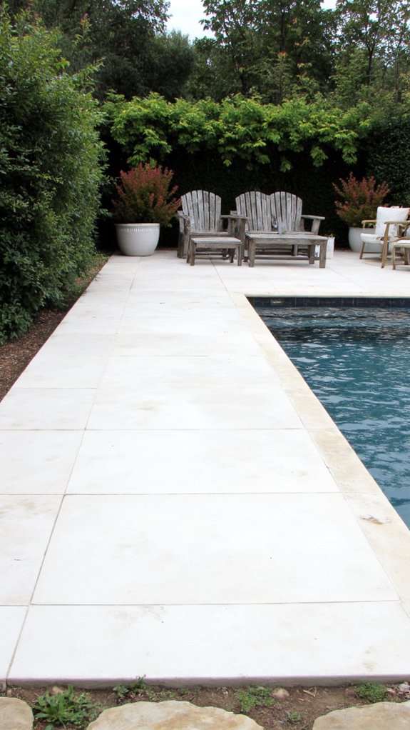 19 Beautiful White Pool Tile Ideas For A Fresh Clean Look sleek modern pool aesthetic