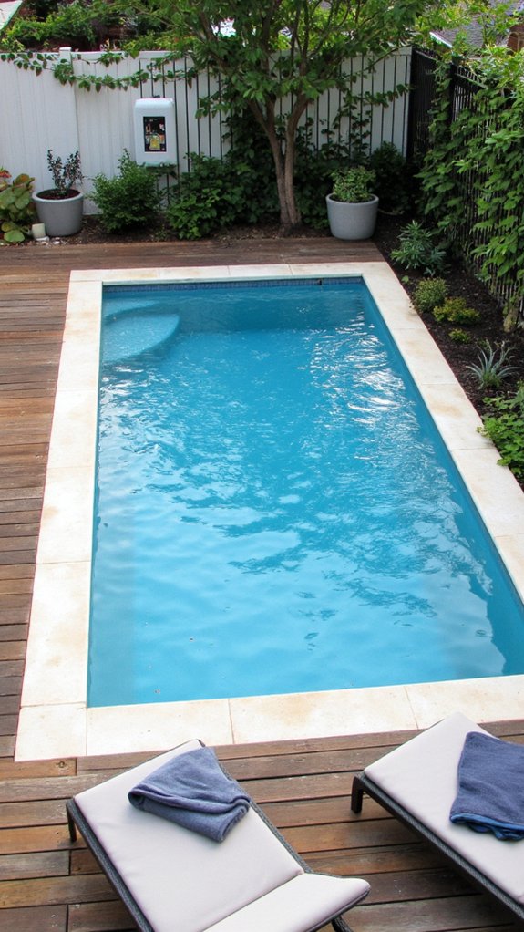 19 Trendy Small Modern Pool Ideas That Feel High End smart pool management technology