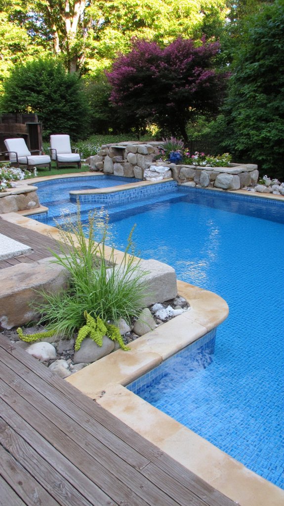 21 Polished Inground Pool Tile Ideas With A Finished Feel smart tile investment choices