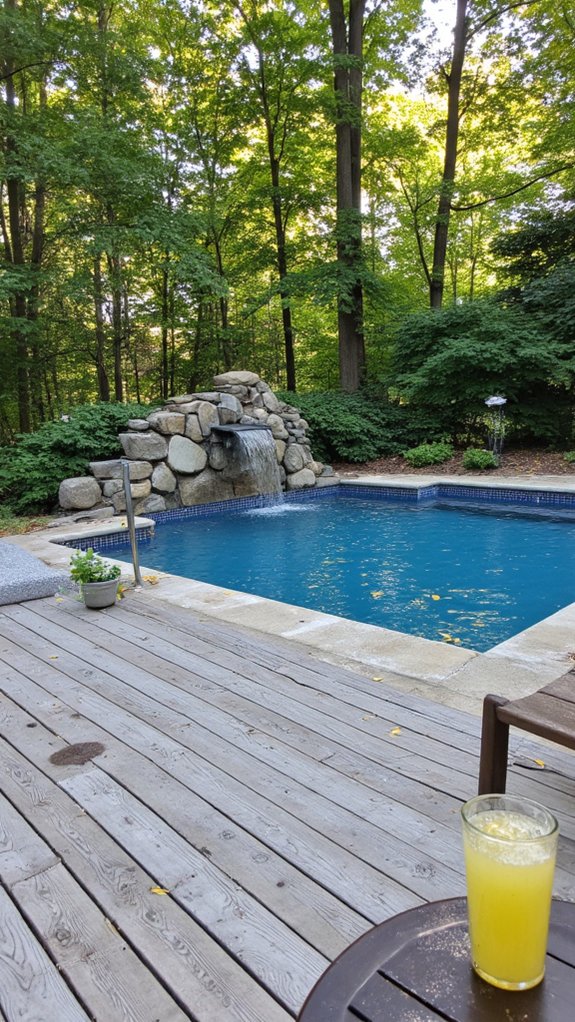 24 Smart Inground Backyard Pool Ideas For A Clean Finished Look soothing water features enhance relaxation