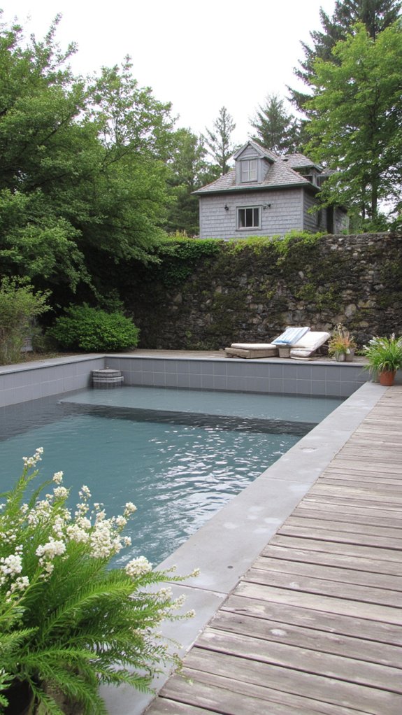 22 Inspiring Pool Color Ideas That Shift The Entire Mood sophisticated and versatile pool