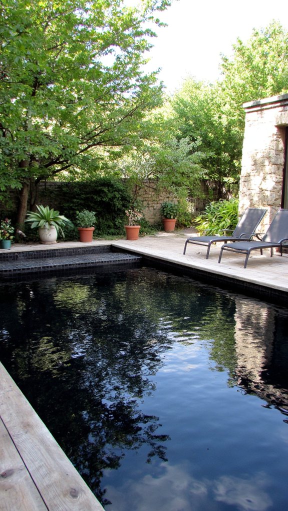 18 Striking Black Pool Tile Ideas For A Modern Statement striking aesthetic and elegance