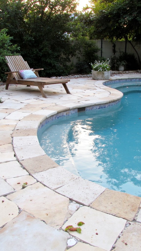 19 Beautiful White Pool Tile Ideas For A Fresh Clean Look stunning glass stone tile combination