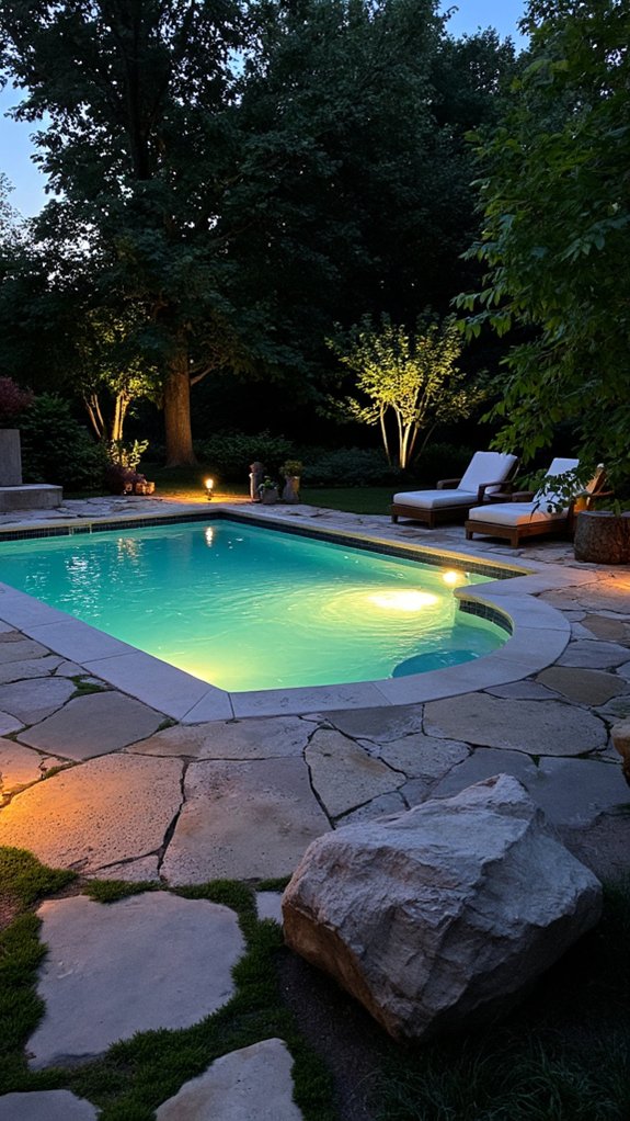 22 Polished Pool Design Ideas For Backyards That Feel Intentional stunning underwater lighting ambiance