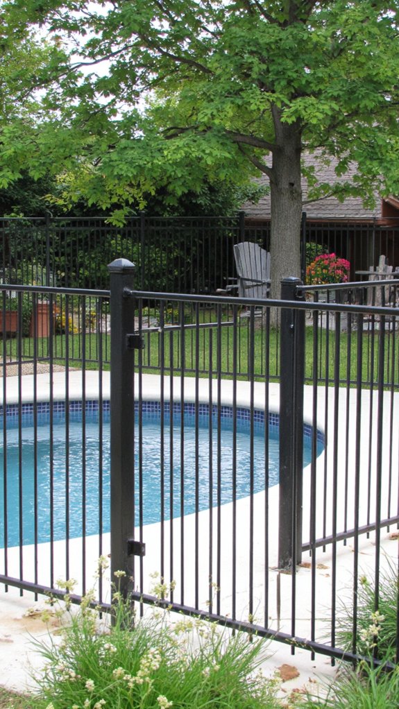 24 Smart Inground Backyard Pool Ideas For A Clean Finished Look stylish and safe pool fencing