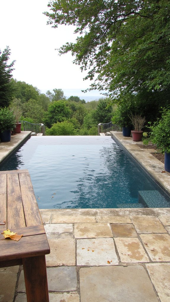 19 Seamless Backyard Patio With Pool Ideas For Flow stylish infinity pool designs